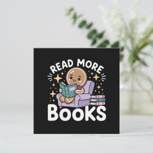 Cartes Pour Fêtes Annuelles Noël Professeur Lire Plus de Livres Drôle 