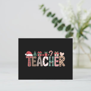 Cartes Pour Fêtes Annuelles Noël Professeur Vie Enseigner Amour Inspirant