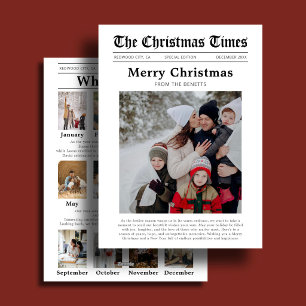 Cartes Pour Fêtes Annuelles Noël Quelle Année Photo de Journal
