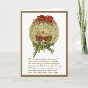 Cartes Pour Fêtes Annuelles Noël Religieux Neuvaine de St. André Enfant Jésus 