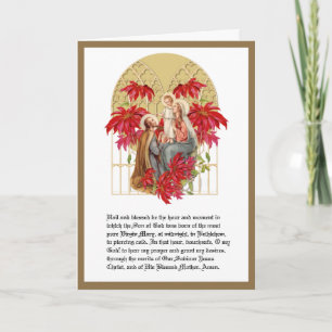 Cartes Pour Fêtes Annuelles Noël Religieux St. Andrew Novena Sainte Famille