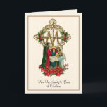 Cartes Pour Fêtes Annuelles Noël religieux Vierge Marie Jésus Poinsettias<br><div class="desc">Présentant une image conçue sur mesure de la Nativité de Jésus avec la Sainte Famille superposée sur une croix mariale dorée avec des poinsettias rouges.</div>