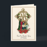 Cartes Pour Fêtes Annuelles Noël religieux Vierge Marie Jésus Poinsettias<br><div class="desc">Présentant une image conçue sur mesure de la Nativité de Jésus avec la Sainte Famille superposée sur une croix mariale dorée avec des poinsettias rouges.</div>