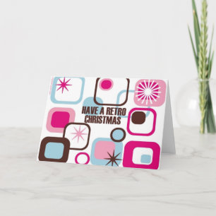 Cartes Pour Fêtes Annuelles Noël rétro