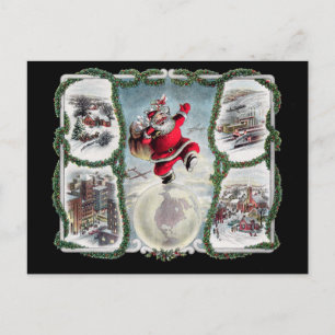 Cartes Pour Fêtes Annuelles Noël rétro