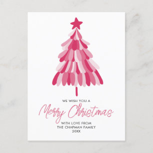 Cartes Pour Fêtes Annuelles Noël rose