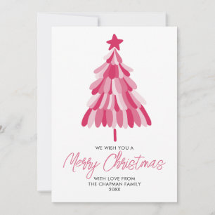 Cartes Pour Fêtes Annuelles Noël rose