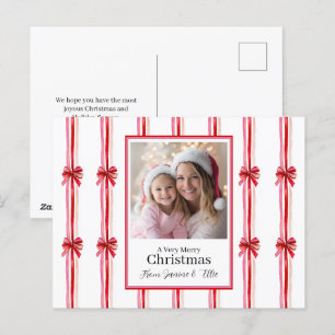 Cartes Pour Fêtes Annuelles Noël rose