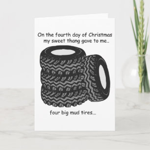 Cartes Pour Fêtes Annuelles Noël rouge du quatrième jour