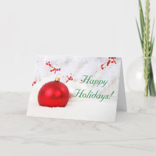 Cartes Pour Fêtes Annuelles Noël Rouge Et Blanc Joyeuses Fêtes