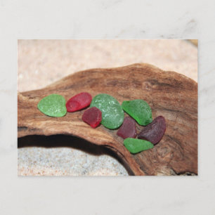Cartes Pour Fêtes Annuelles Noël rouge et vert de Seaglass