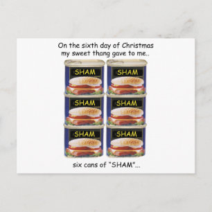 Cartes Pour Fêtes Annuelles Noël rouge sixième jour