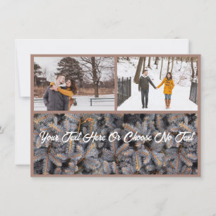 Cartes Pour Fêtes Annuelles Noël rustique Élégant Solstice d'hiver Woodland