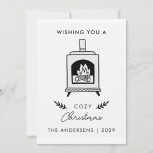 Cartes Pour Fêtes Annuelles Noël rustique et confortable à la campagne