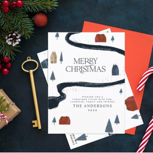 Cartes Pour Fêtes Annuelles Noël rustique et élégant