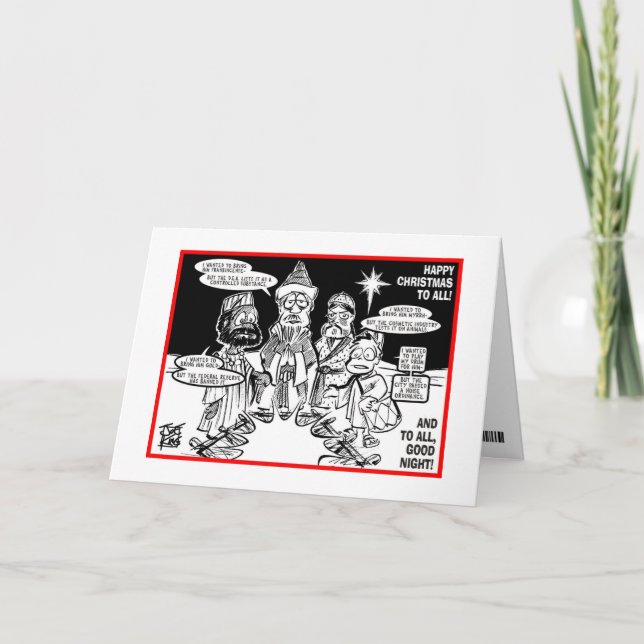 CARTES POUR FÊTES ANNUELLES NOËL : "SAGES " (Devant)