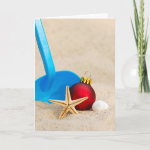 Cartes Pour Fêtes Annuelles Noël Sandy Beach