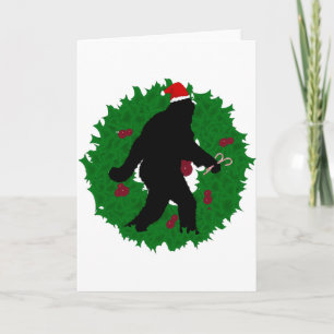 Cartes Pour Fêtes Annuelles Noël Sasquatchant