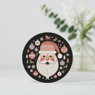 Cartes Pour Fêtes Annuelles Noël scandinave Père Noël Cottagecore norvégien