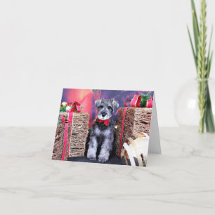 Cartes Pour Fêtes Annuelles Noël - Schnauzer