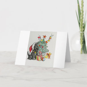 Cartes Pour Fêtes Annuelles Noël Scottie#1