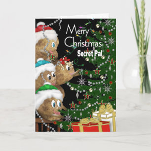 Cartes Pour Fêtes Annuelles NOËL - Secret Pal - Collection FAMILLE DE POMMES D