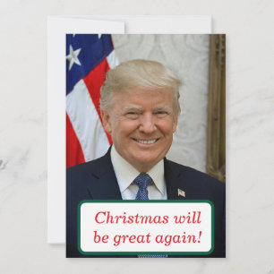 Cartes Pour Fêtes Annuelles Noël sera grand à nouveau Trump