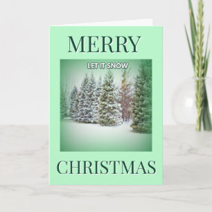 Cartes Pour Fêtes Annuelles Noël Sérénité de Neige