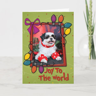 Cartes Pour Fêtes Annuelles Noël - Shih Tzu - Mishka