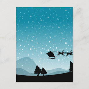Cartes Pour Fêtes Annuelles Noël Silhouette
