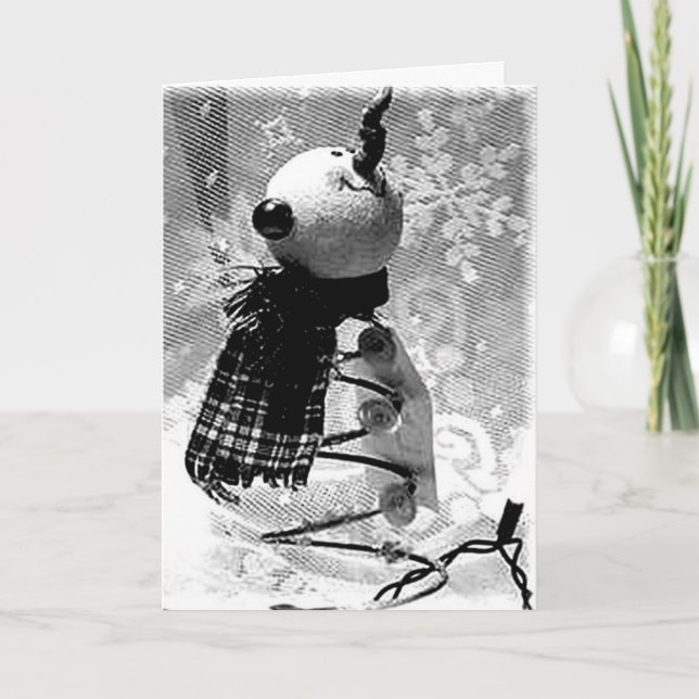 CARTES POUR FÊTES ANNUELLES NOËL SOUHAITE QUE VOUS SOYEZ MALHEUREUX AVEC MOI (Devant)