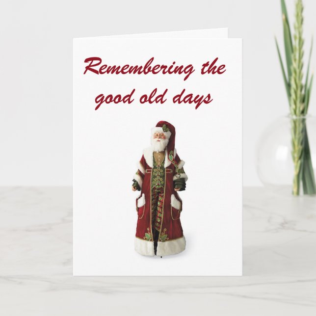 CARTES POUR FÊTES ANNUELLES NOËL SOUVENIRS VIEILLES JOURS & BONS AMIS (Devant)