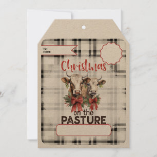 Cartes Pour Fêtes Annuelles Noël Sur Le Pâturage Argent