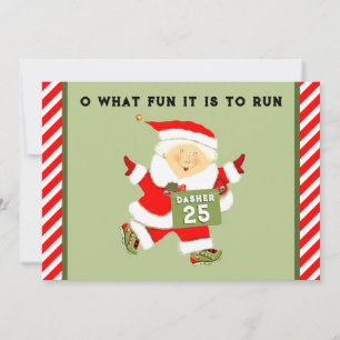 Cartes Pour Fêtes Annuelles Noël sur le thème de la course