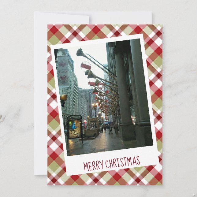 Cartes Pour Fêtes Annuelles Noël Sur State St, Chicago Flat Holiday Card (Devant)