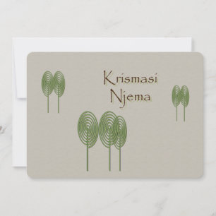 Cartes Pour Fêtes Annuelles Noël swahili