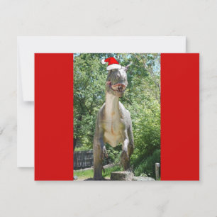 Cartes Pour Fêtes Annuelles Noël T-Rex Dinosaur