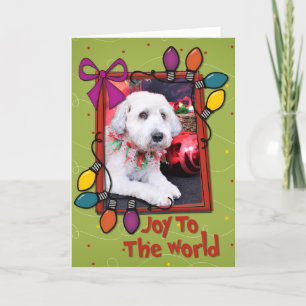 Cartes Pour Fêtes Annuelles Noël - Terrier blond comme les blés - nounours