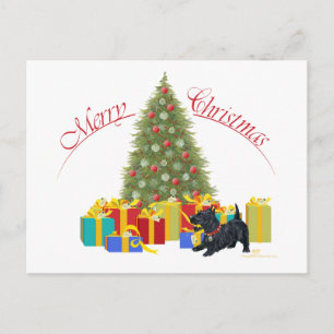 Cartes Pour Fêtes Annuelles Noël Terrier Écossais