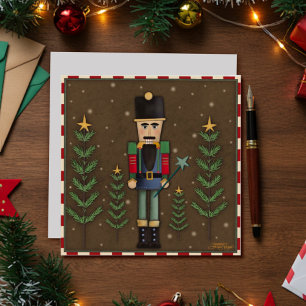 Cartes Pour Fêtes Annuelles Noël Traditionnel Casse-Noisette Festif