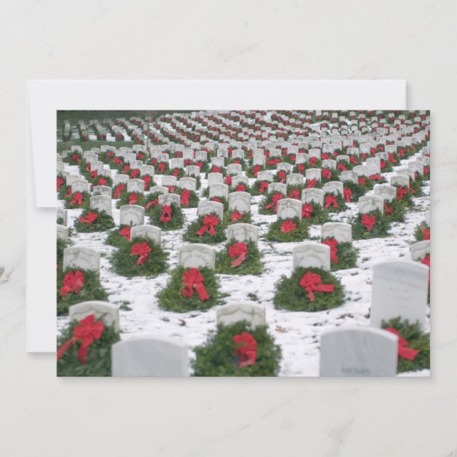 Cartes Pour Fêtes Annuelles Noël tresse le cimetière national d'Arlington de (Devant)