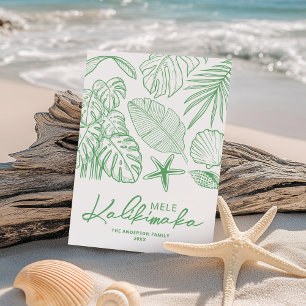 Cartes Pour Fêtes Annuelles Noël tropical de Mele Kalikimaka