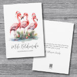 Cartes Pour Fêtes Annuelles Noël tropical de Mele Kalikimaka<br><div class="desc">Célébrez les vacances avec un peu de surf et de sable avec cette impression festive avec trois flamants roses portant des chapeaux de Père Noël et des accents ornementaux à la base. Souhaitez à vos proches une belle saison de vacances dans le style de la plage. Que vous viviez sur...</div>