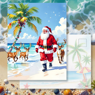 Cartes Pour Fêtes Annuelles Noël tropical personnalisé