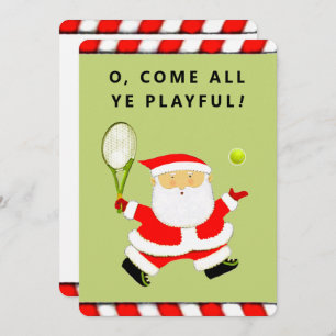 Cartes Pour Fêtes Annuelles Noël unique de tennis