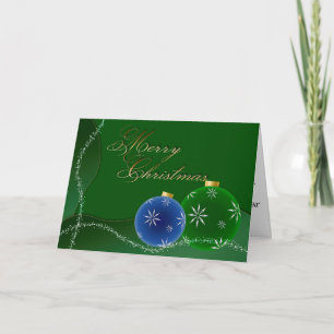 Cartes Pour Fêtes Annuelles Noël vert foncé