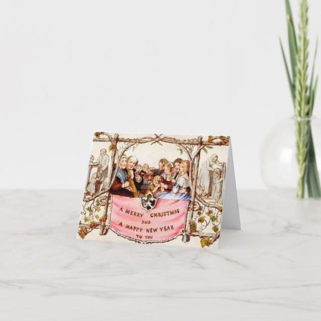 Cartes Pour Fêtes Annuelles Noël victorien (Devant)