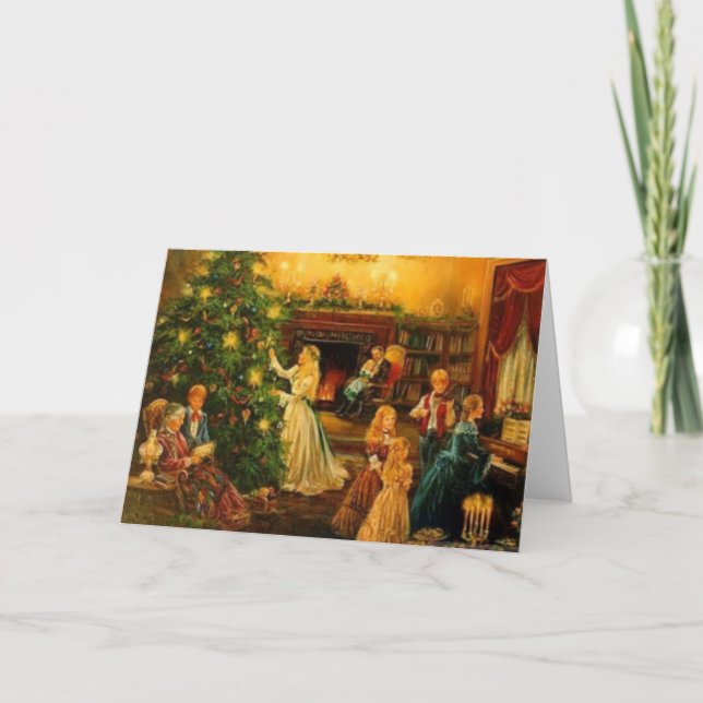 Cartes Pour Fêtes Annuelles Noël victorien (Devant)