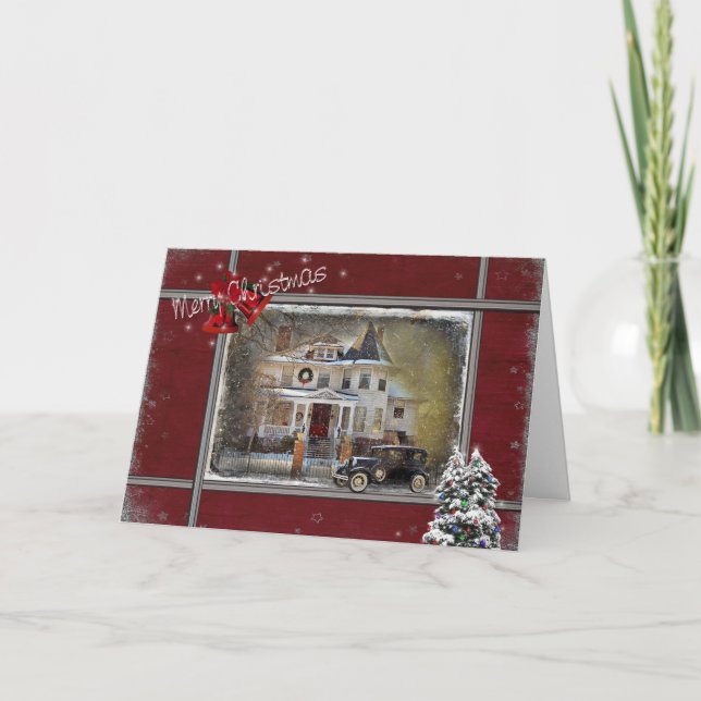 Cartes Pour Fêtes Annuelles Noël victorien (Devant)