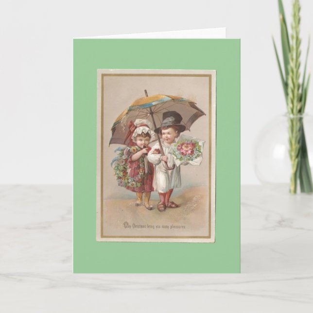 Cartes Pour Fêtes Annuelles Noël victorien (Devant)